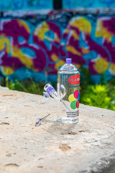 Pulsar Graffiti Series Spray Paint Glass Water Pipe Set - Classic Rattle Can / 7.5" / 14mm F
