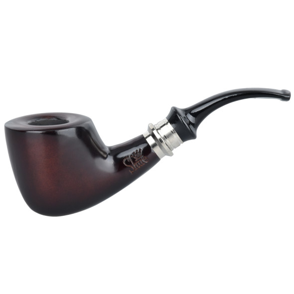 Pulsar Shire Pipes Half Bent Dublin Cherry Wood Tobacco Pipe - 5.5"