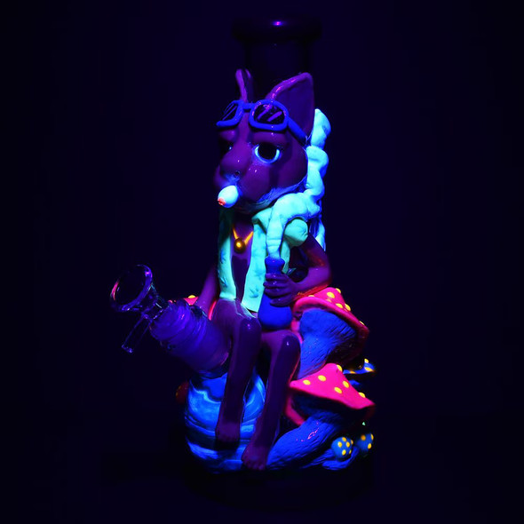 Pulsar Artist Series Glow Beaker Glass Water Pipe - 10" / 14mm F