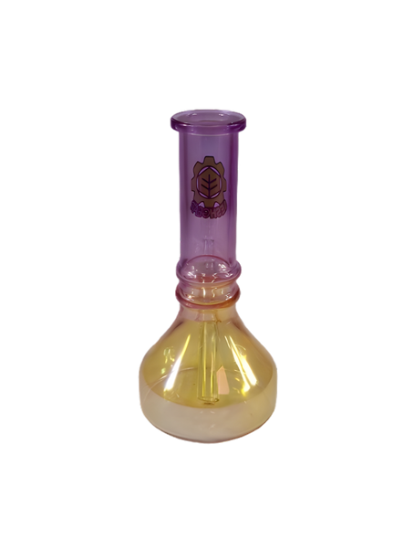 Seshgear Electroplated Ombre Glass Water Pipe 6.3" / 14mm F - 4 PC Set - Colors Vary