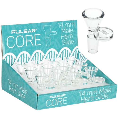 Pulsar CORE Glass Herb Slide - 14mm M/12CT Display