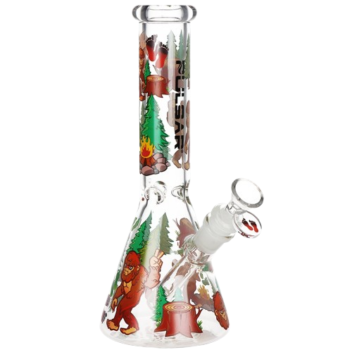 Pulsar Grumpy Bigfoot Beaker Glass Water Pipe - 10" / 14mm F