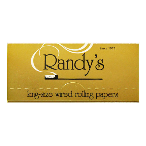 Randy's Classic Wired Papers King Size (Gold), 24 papers per pack, 25 packs per box