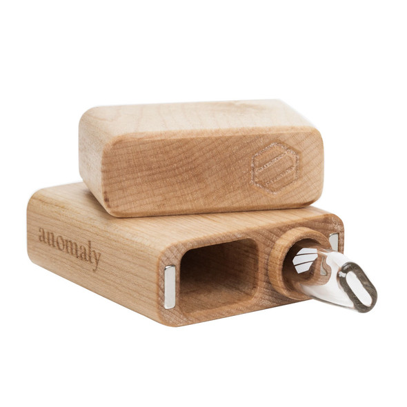 Anomaly Classic Dugout Maple Wood and White Glass