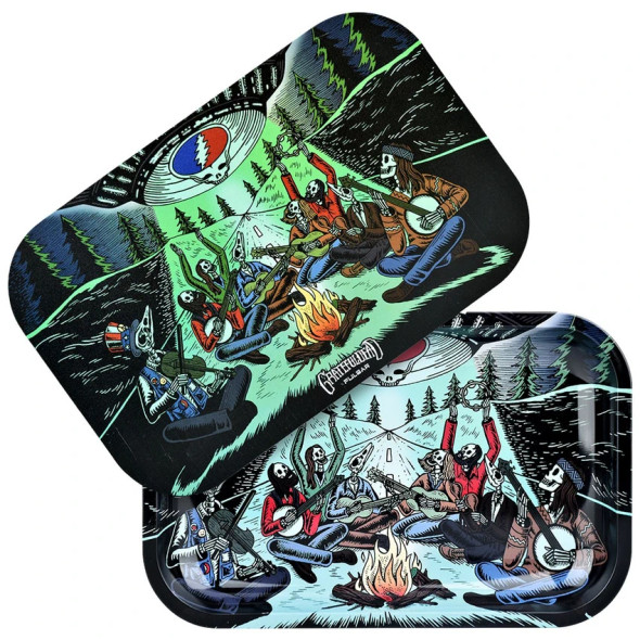 Pulsar & Grateful Dead Rolling Tray & Lid Combo 7" x 11" UFO Jam