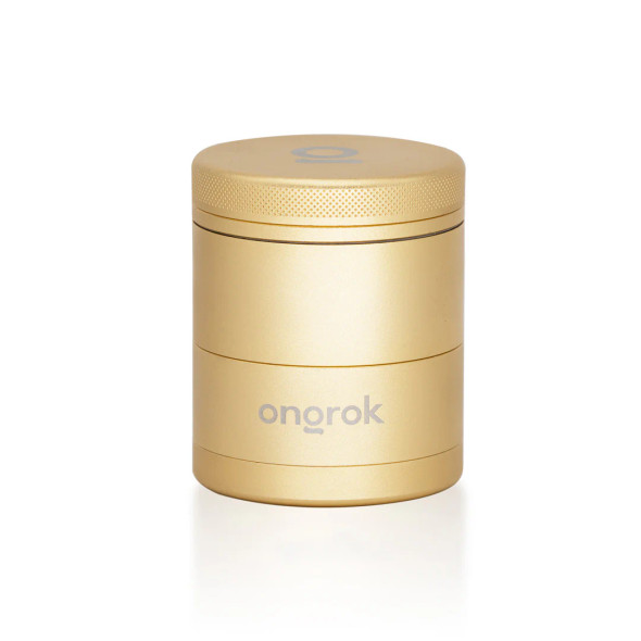 ONGROK 5pc Storage Grinder w/ Pyramid Teeth Gold