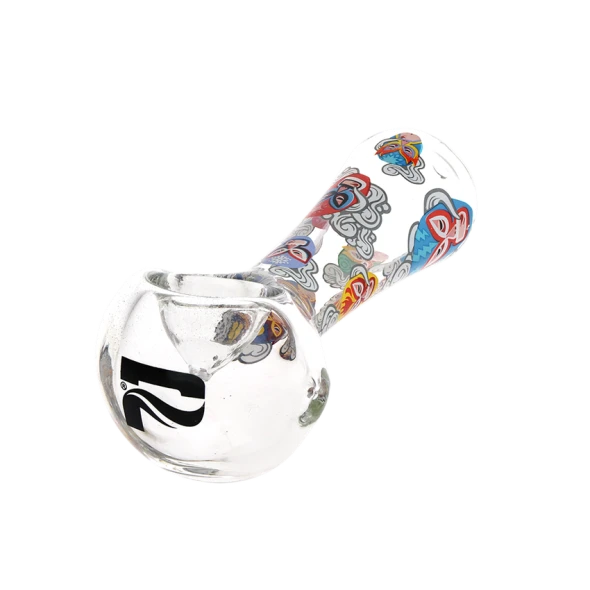 3ct Pulsar Luchadors Glass Spoon Pipe Bundle - 4.5"