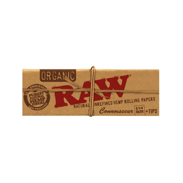 Raw Organic Unbleached Connoisseur 1 1/4 with Tips