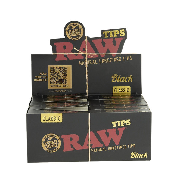Black Classic Natural Tips by RAW