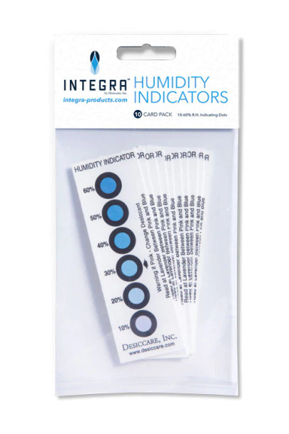 10%-60% Integra Humidity Indicators Card, 10 per Pack, 36 per Case