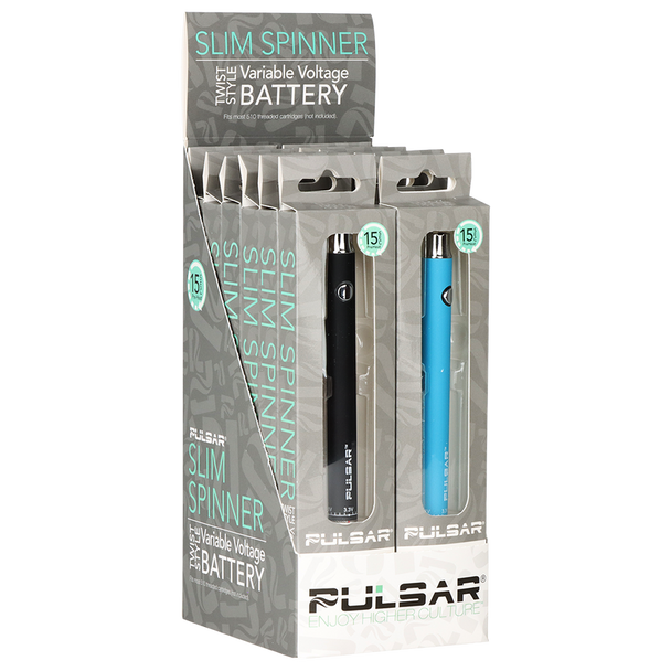Pulsar Slim Spinner VV Battery - 400mAh - Assorted/12ct Display