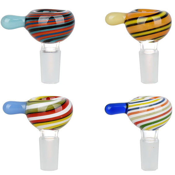 Retro Candy Stripped Bowl 14mm - Assorted Colors