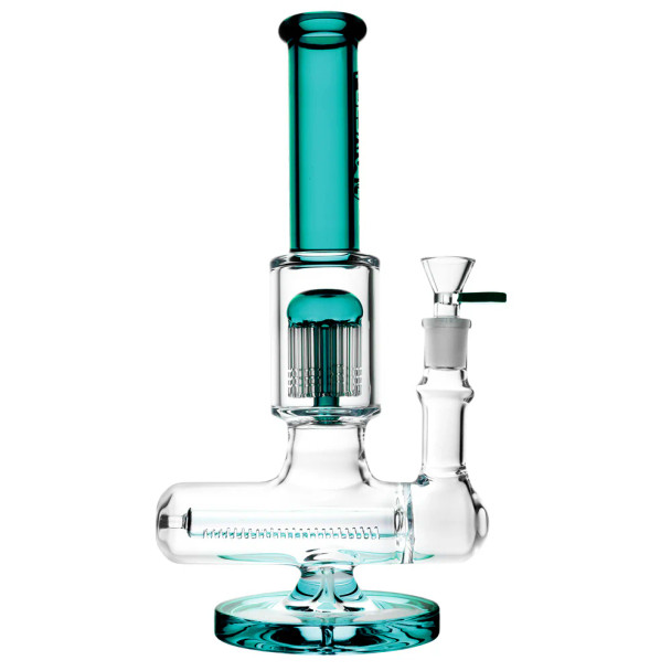 Pulsar Jellyfish Inline Perc Water Pipe- 11" / 14mm F / Teal
