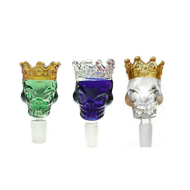 Skull w/ Crown (Super Large Bowl) 14mm - Assorted