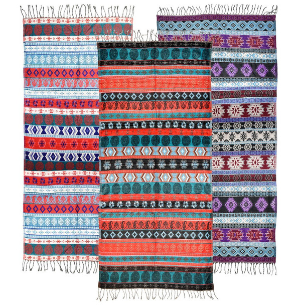 Mesoamerican Lightweight Woven Blanket - 36"x78"/Designs Vary