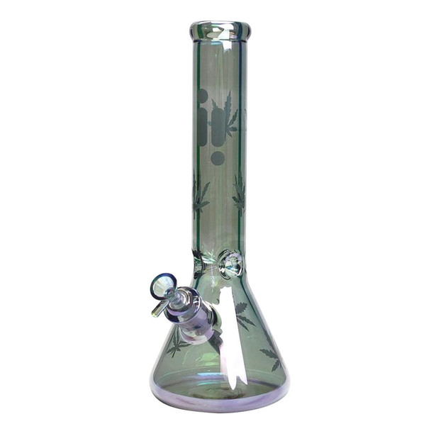 Infyniti 14" 7mm Chromatic Leaf Beaker w/ Ice Pinch