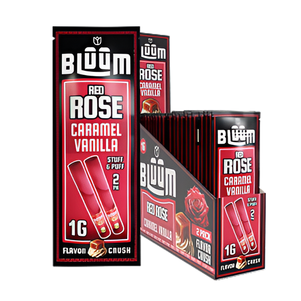 Bluum Wild Flower Rolls - 2pc / Red Rose & Caramel Vanilla/10PK DISPLAY