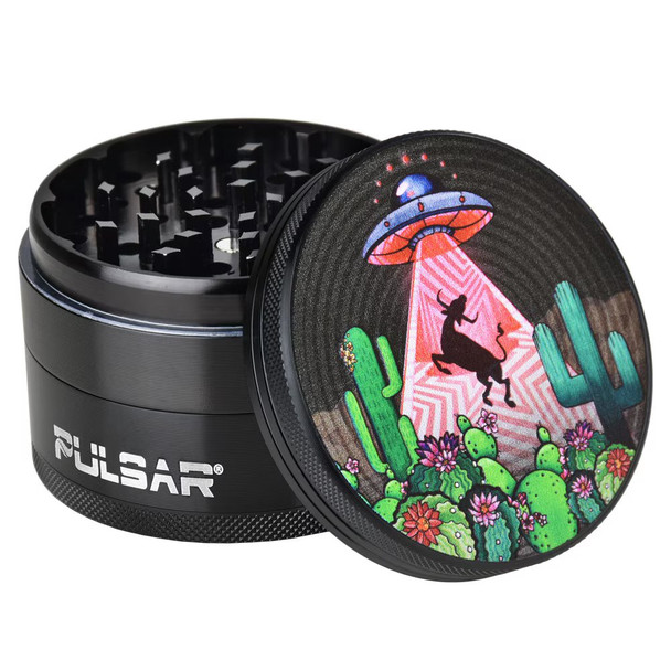 Pulsar Artist Series Grinder- Psychedelic Abduction/4pc/2.5"