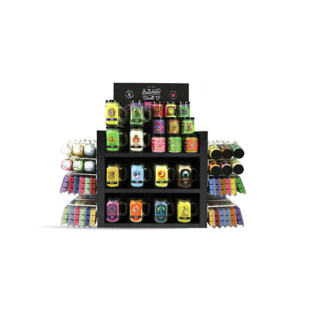 Beamer Candle Co. Handcrafted Display - Full Assortment / 3-Tier / 264 Units