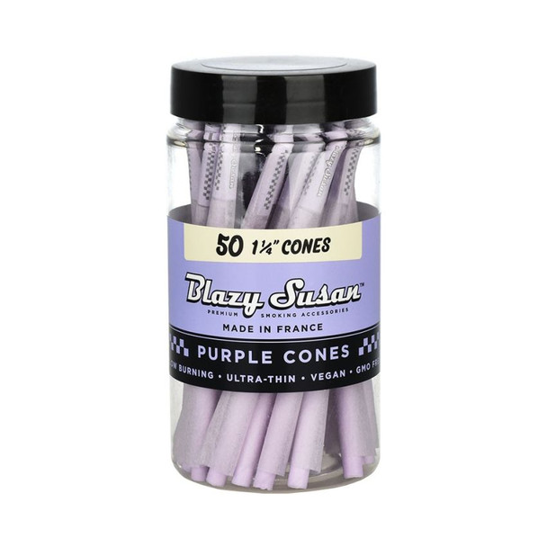 Blazy Susan Purple Pre-Rolled Cones - 50pk/1 1/4"