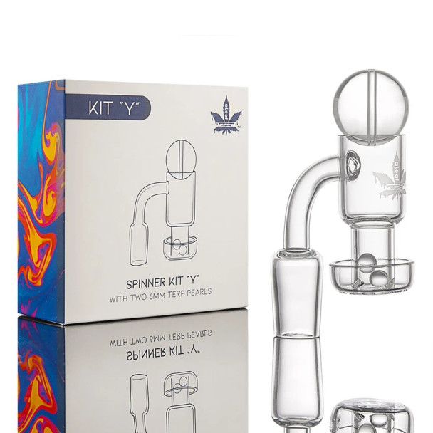 aLeaf Quartz Banger Spinner Kit - Y / 14mm M / 90 Degree