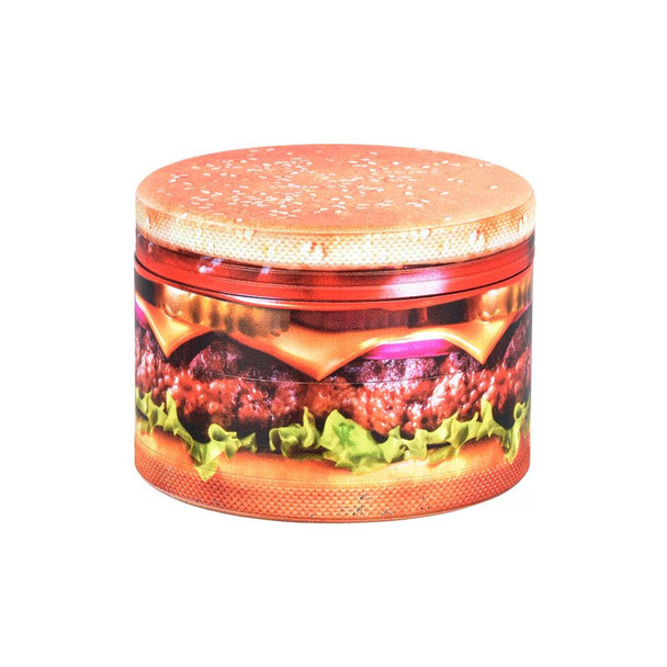 Pulsar Design Series Aluminum Grinder - 4pc / 2.5" / Cheeseburger