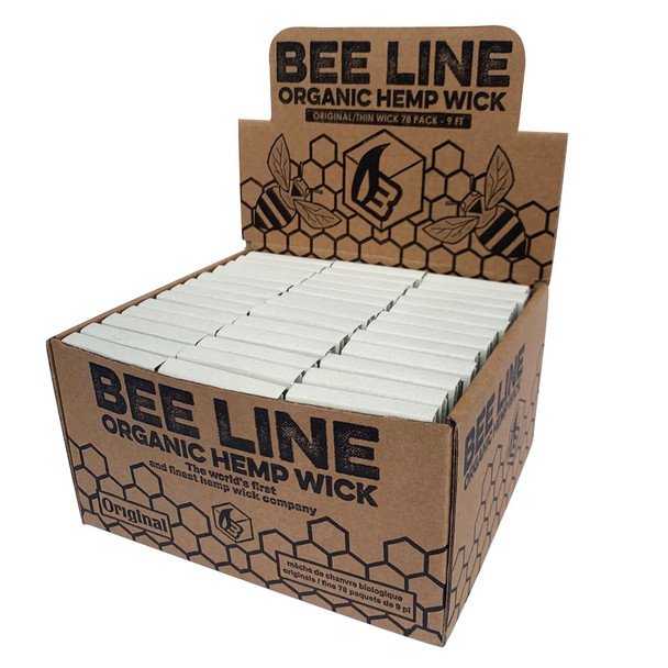 Bee Line Thin 78 pc Hemp Wick Display