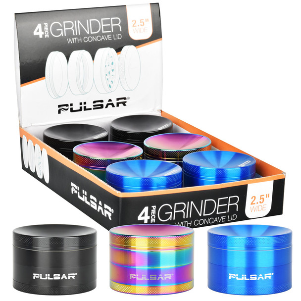 6PC DISPLAY - Pulsar Grinder - 4pc / 2.5"