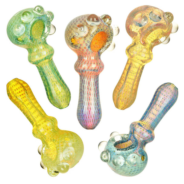5PC SET- Pulsar Matrix Portal Bubbles Spoon Pipe -4"