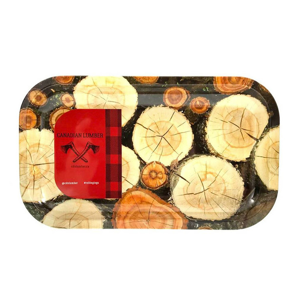 Canadian Lumber Metal Rolling Tray - 10.5" x 6.25"