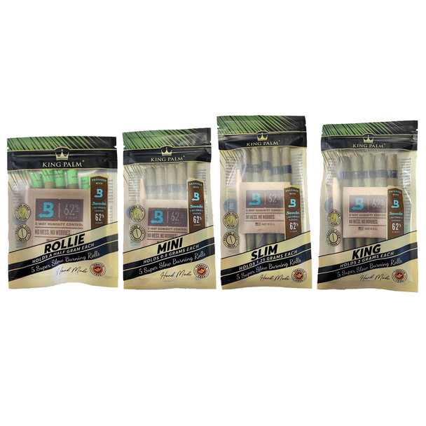 King Palm Pre-Roll Pouch - 5 per pack - 15 packs per display