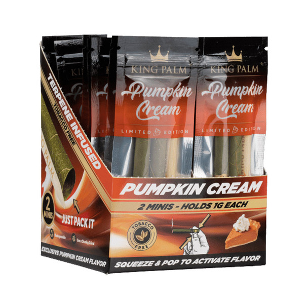 King Palm Pumpkin Cream Mini Pre-Roll Pouch - Display of 20