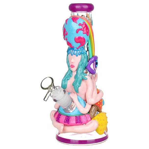 Pulsar Artist Series Glow Beaker Water Pipe - 9.75" / 14mm F