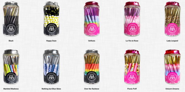 32PC JAR - Beautiful Burns Designer Pre-Rolled Cones