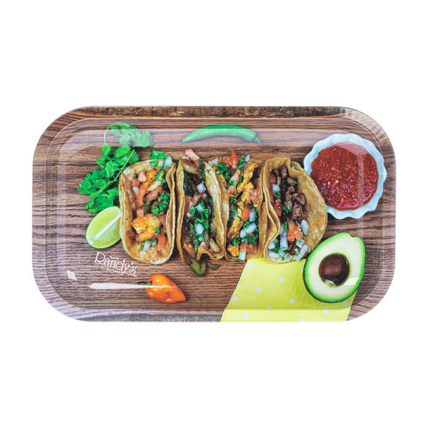 Randy's 10.5" x 6.25" Rolling Tray "Taco Tuesday" Randy's 10.5" x 6.25" Rolling Tray "Taco Tuesday"