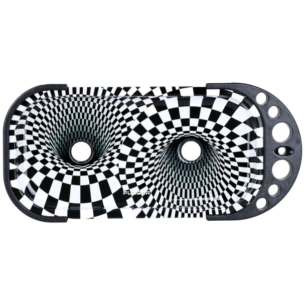 Pulsar Elevated Cone Rolling Tray Console - 9.25"x7" Vortex Optical Illusion Pulsar Elevated Cone Rolling Tray Console - 9.25"x7" Vortex Optical Illusion