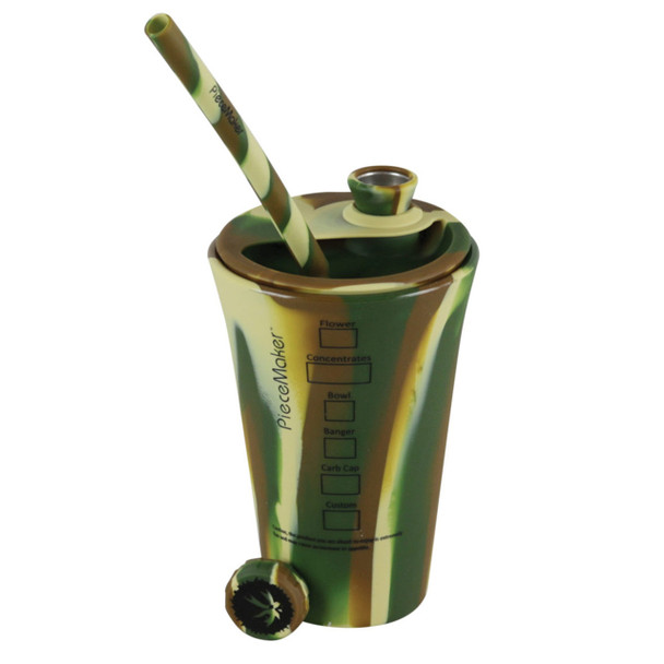 Piece Maker - Kommuter with Silipint - Silicone Drink Cup Topper w/ Cup Kamo