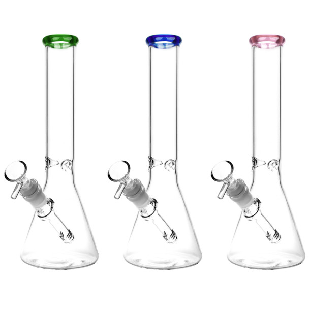 11" Classic Glass Beaker Tall Water Pipe  14mm F - Colors Vary