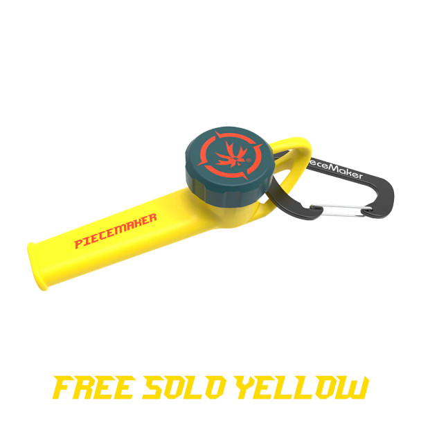 Piece Maker Karma Go! Pipe w/ Carabiner Yellow