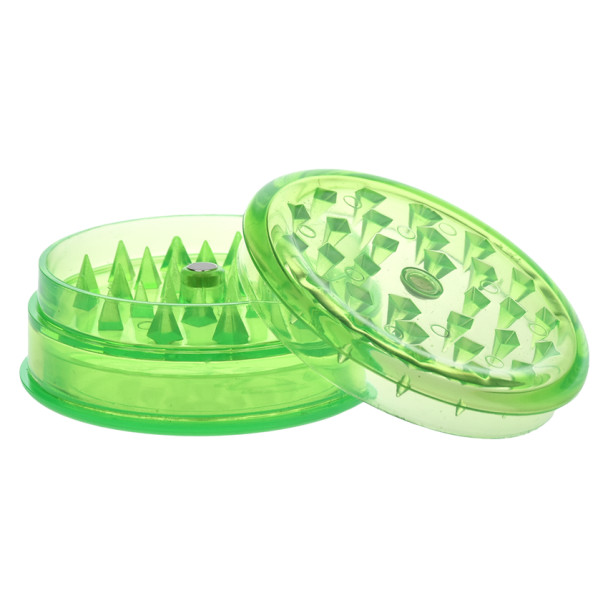 Acrylic 3-Piece Grinder with Storage Green
