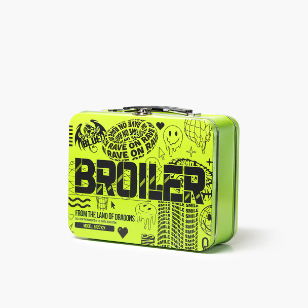 Special Blue Broiler Torch w/ Matching Tin Carrying Case Y2K