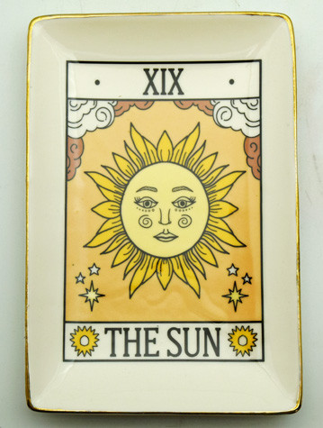 Tarot Ceramic Trinket Dish - 6.6"x4.5" / The Sun