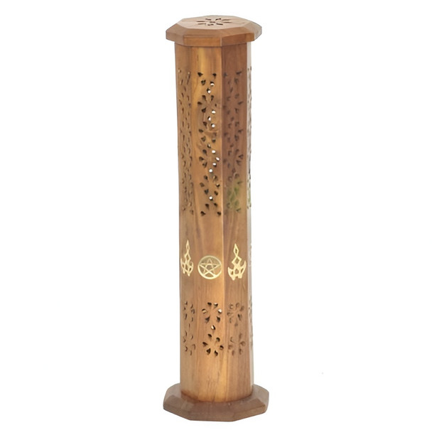 Wiccan Wooden Incense Tower IBW203