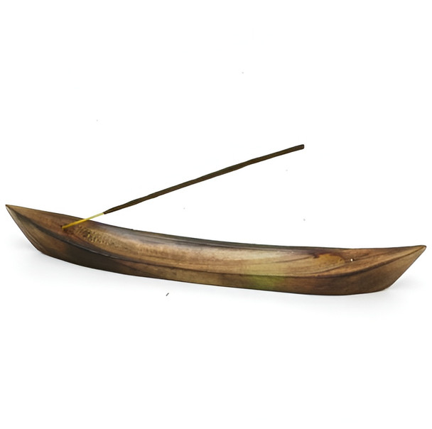 Mango Wood Incense Canoe IBW96