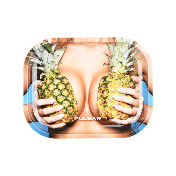 Pulsar Mini Metal Rolling Tray Large Pineapples