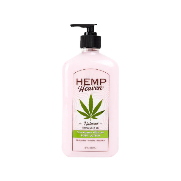 Hemp Heaven Body Lotion - 18oz Strawberry Hibiscus