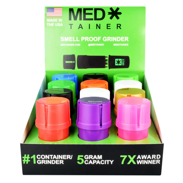 Medtainer Storage Container - Assorted Solid/12pc Display