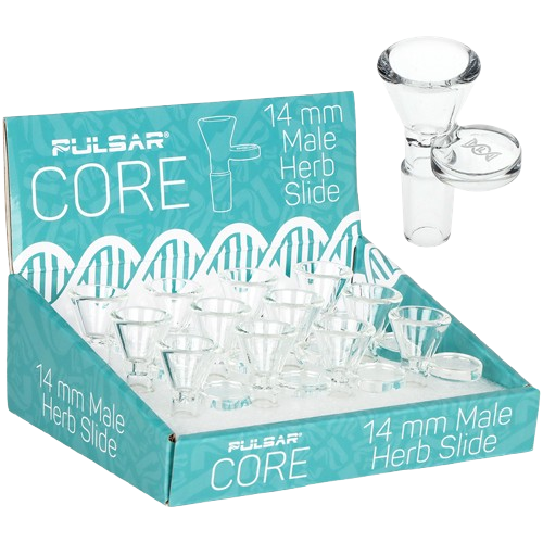 Pulsar CORE Glass Herb Slide - 14mm M/12CT Display