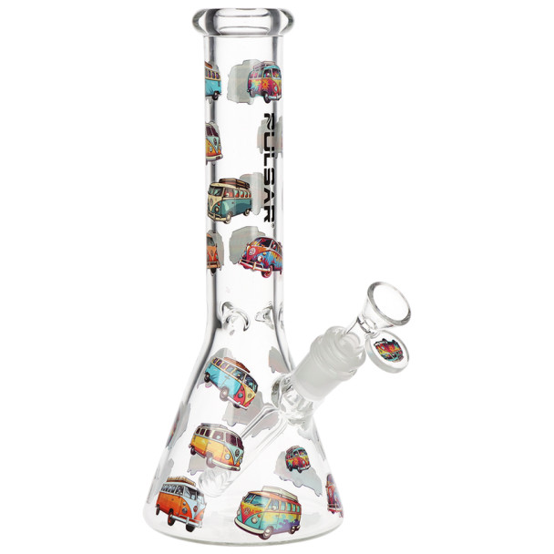 Pulsar VW Bus Beaker Glass Water Pipe - 10" / 14mm F