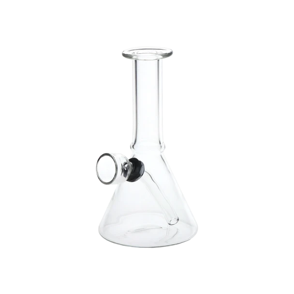 Mini, But Mighty Beaker Glass Water Pipe - 4.75" / Clear